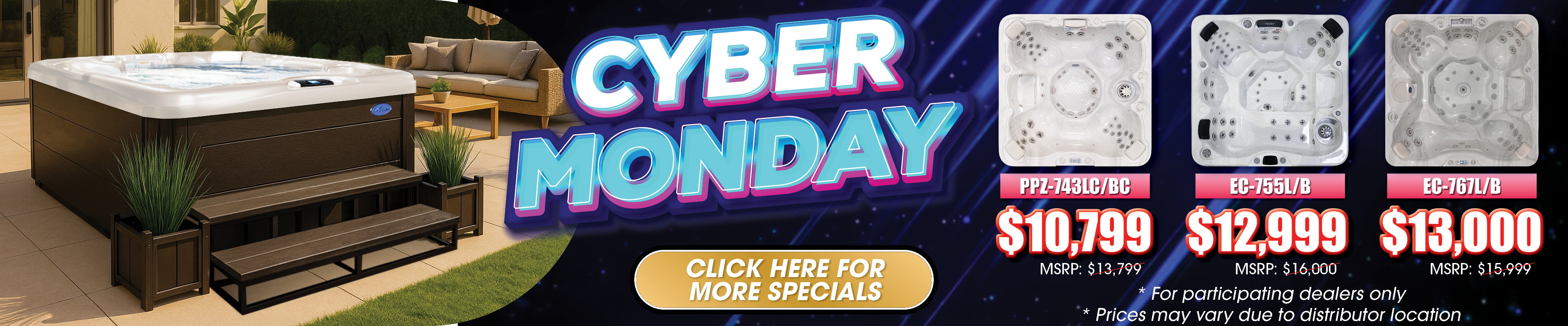 Calspas hot tub being used in a family setting - Parma